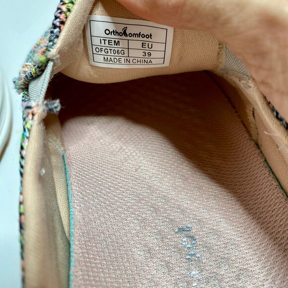 OrthoComfoot Orthotic Slip-On Loafers Womens 8.5 Arch Support Plantar Fasciitis - Picture 7 of 12